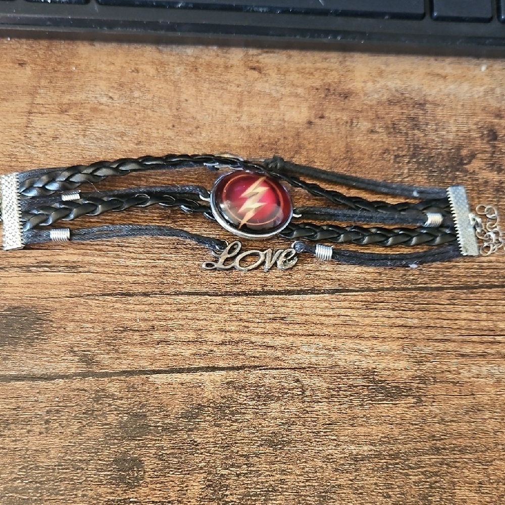 Black and Red Flash Bracelet